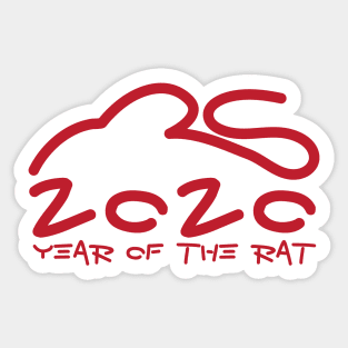 Year Of The Rat 2020 Chinese Zodiac Sign Sticker